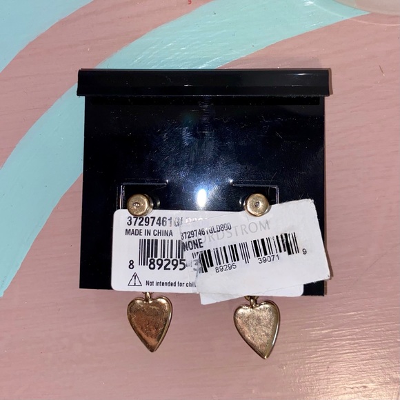 NWT BCBGeneration Cabochon Heart Drop Earrings - Picture 10 of 14